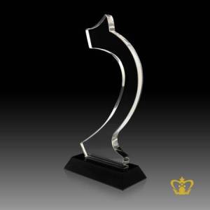 Handcrafted-Crystal-Snake-Cutout-Trophy-Stands-On-Black-Crystal-Base-Customize-Text-Engraving