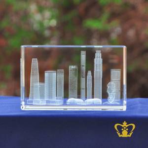 Spectacular-Singapore-most-stunning-famous-structure-3D-laser-engraved-skyline-in-crystal-cube-exquisite-gift-60x60x100-MM