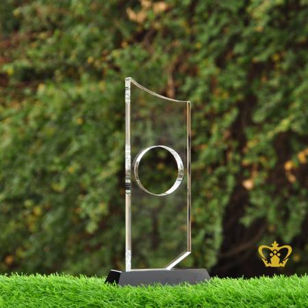 Personalized-crystal-golf-cutout-trophy-with-clear-base-customized-text-engraving-logo