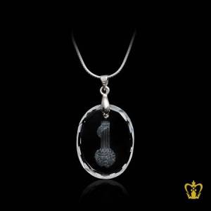 Crystal-oval-pendant-diamond-cut-Arabic-word-calligraphy-Bismillah-ir-Rahman-ir-Rahim-2D-laser-engraved-Islamic-occasions-religious-souvenir-Ramadan-Eid-gift