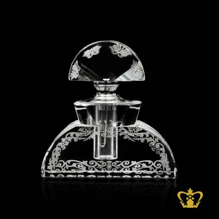 Elegance-crystal-perfume-bottle-with-luxurious-handcrafted-pattern-an-opulent-gift-souvenir-for-special-occasions