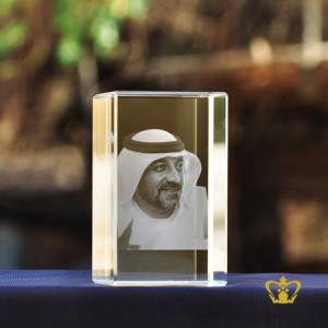 Sheikh-Ahmed-bin-Saeed-Al-Maktoum-3D-laser-engraved-etched-crystal-rectangular-cube