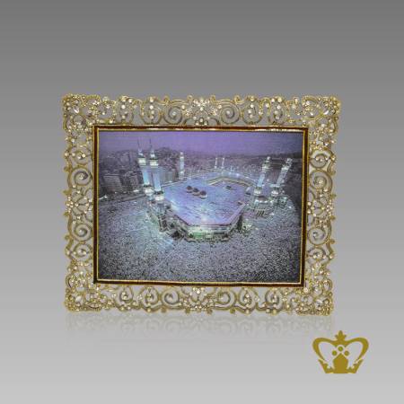 Islamic-sophisticated-gift-crystal-photo-frame-with-Holy-Kaaba-Ramadan-Eid-special-occasions-souvenir-gift