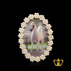 Horse-picture-color-printed-on-decorative-photo-frame