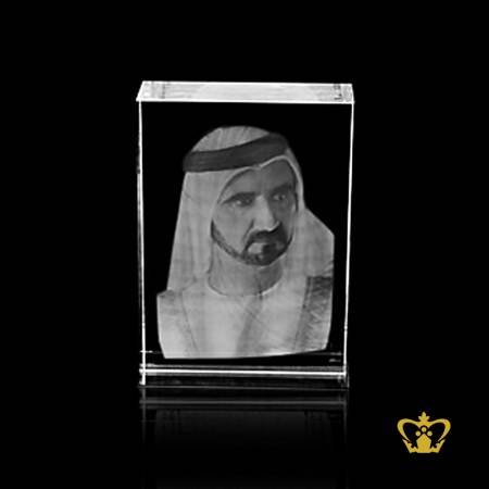 Sheikh-Mohammed-Bin-Rashid-Al-Maktoum-3D-Laser-Engraved-Etched-Crystal-Rectangular-Cube