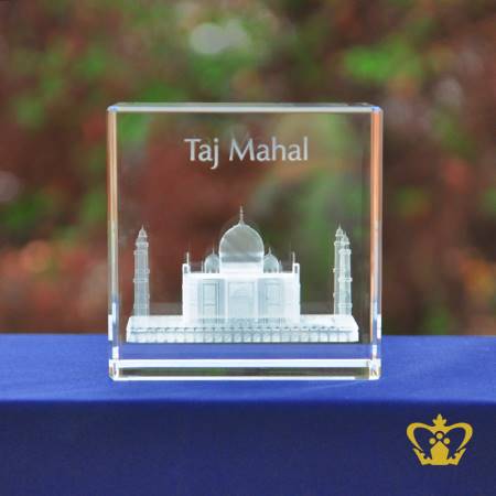 One-of-the-Seven-Wonders-of-the-World-the-Taj-Mahal-3D-Laser-engraved-crystal-cube-world-s-famous-landmark-perfect-collector-gift-souvenir