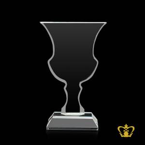 Crystal-Winner-Cup-Cutout-Trophy-with-Clear-Base-Customized-Logo-Text-6-50-Inch-X-4-Inch