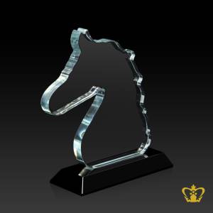 Personalized-Crystal-Horse-Cutout-Trophy-with-Black-Base-Customized-Logo-Text