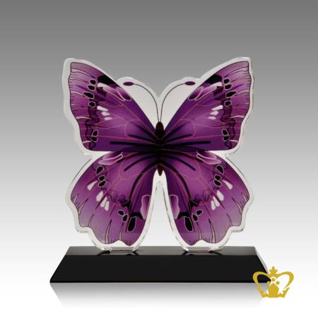 Crystal-Butterfly-Cutout-Trophy-with-Black-Base-Customized-Logo-text-6X6-IN