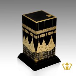 The-holy-kaaba-replica-crystal-cube-handcrafted-golden-Arabic-word-calligraphy-Quranic-verse-with-black-base-customized-logo-text-Islamic-religious-occasions-gift-Eid-Ramadan-souvenir