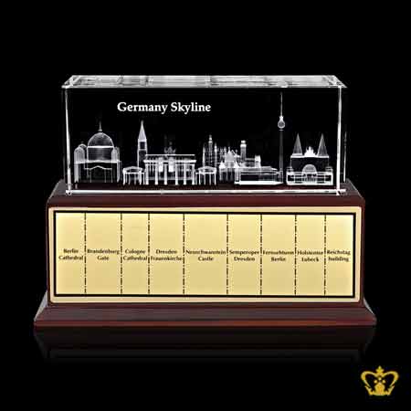 Spectacular-Germany-Skyline-Famous-land-mark-structure-3D-laser-engraved-crystal-cube-Gift-souvenir