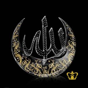 Handcrafted-moon-cutout-with-Allah-Arabic-word-calligraphy-crystal-diamonds-decorative-Islamic-religious-Ramadan-Eid-gifts