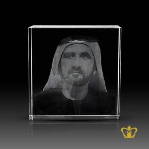 H-H-Sheikh-Mohammed-Bin-Rashid-Al-Maktoum-3D-laser-engraved-crystal-cube