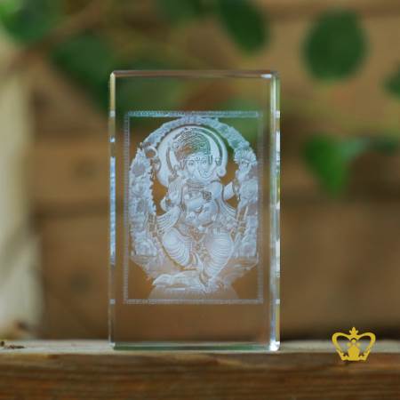 Religious-Spiritual-Holy-Gift-Ganesh-3D-Laser-Engraved-Indian-Festival-Diwali-Celebration-Hindu-God-Crystal-Cube-Souvenir
