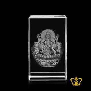 Hindu-God-Religious-Holy-Gift-Laxmi-Goddess-3D-Laser-Engraved-Crystal-Cube-Indian-Festival-Souvenir