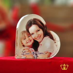 Crystal-Heart-Shape-bautiful-cutout-mother-and-baby-Photo-Frame-2D-Couples-Gift-Laser-Printing-Etching-Engraving-customize-to-Wedding-Family-Valentines-Day
