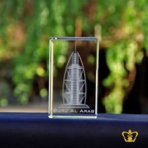 Dubai-famous-landmark-Burj-Al-Arab-crystal-3D-laser-crystal-cube-gift-tourist-souvenir