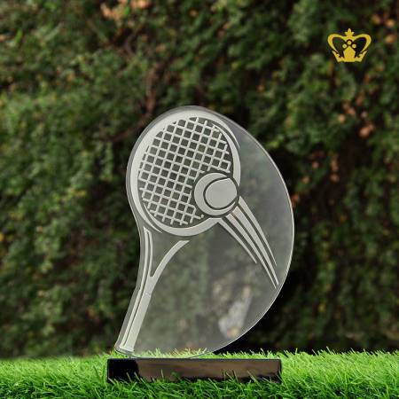 Personalized-Crystal-Cutout-Trophy-of-Tennis-stands-on-Black-Crystal-Base-Customized-Text-Engraving-Logo-Base-Box