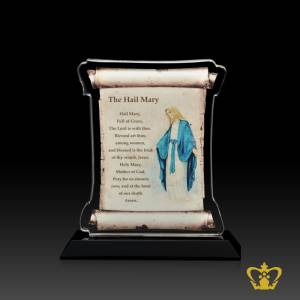 Crystal-plaque-cutout-with-UV-printing-The-Hail-Mary-Christian-occasions-baptism-Easter-Christmas-gifts