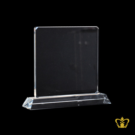 Crystal-Square-Plaque-Trophy-with-Clear-Base-Customized-Logo-text-6X6-IN