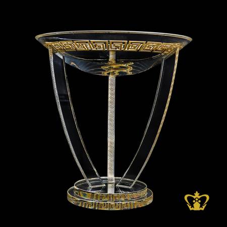 Personalized-crystal-cup-trophy-with-2tier-clear-round-base-sports-event-awards