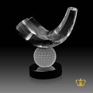Personalized-Crystal-Golf-Trophy-stands-on-Black-Base-Custom-Text-Engraving-Logo-UAE-Famous-Gifts