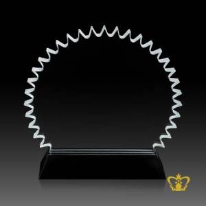 Personalized-crystal-star-cutout-trophy-with-black-base-customized-logo-text