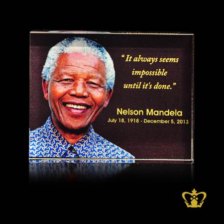 Crystal-rectangular-plaque-color-printed-photo-of-Nelson-Mandela-with-his-most-popular-quotes-etched-