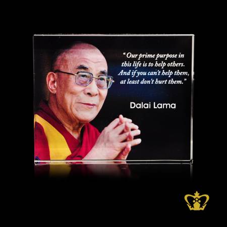 Most-popular-quotes-of-Dalai-Lama-color-printed-on-crystal-rectangular-plaque-inspirational-motivational-gifts-customized-logo-text