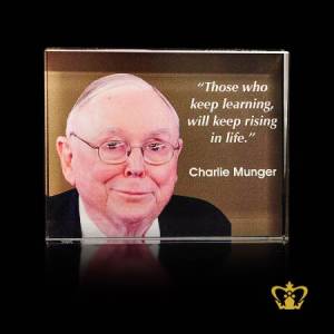 Most-popular-quotes-of-Charlie-Munger-color-printed-on-crystal-rectangular-plaque-inspirational-motivational-gifts-customized-logo-text