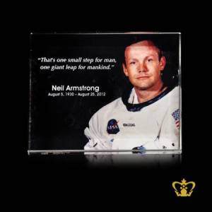 Most-popular-quotes-of-Neil-Armstrong-color-printed-on-crystal-rectangular-plaque-inspirational-motivational-gifts-customized-logo-text-