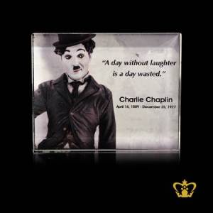 Charlie-Chaplin-Most-Famous-Quotes-Color-Printed-on-Crystal-Rectangular-Plaque-Inspirational-Motivational-Gifts-Customized-Logo-Text-