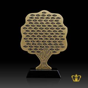 Crystal-Tree-Cutout-with-Black-Base-Golden-Words-Arabic-Calligraphy-Engraved-Asma-Al-Husna-with-Allah-Eid-Ramadan-Souvenir-Islamic-Occasion-Gift-Customized-Logo-Text