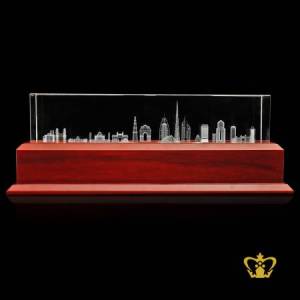 UAE-and-India-s-Famous-Landmark-structure-3D-Laser-engraved-Skyline-crystal-cube-Corporate-gift