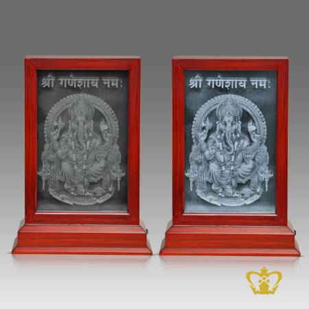 Religious-Spiritual-Holy-Gift-Ganesh-3D-Frame-Indian-Festival-Diwali-Celebration-Hindu-God