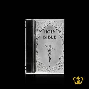 Holy-bible-crystal-book-replica-with-crucifix-engraved-baptism-Easter-Christian-occasions-Christmas-gifts