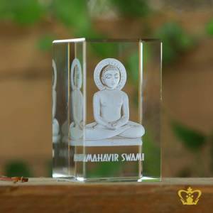 Crystal-cube-with-Mahavir-Swami-3d-Laser-engraved-for-Jainism-gifts