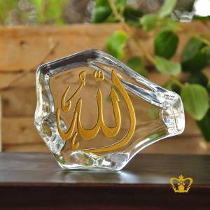 Religious-Arabic-word-Calligraphy-etched-engraved-Crystal-Mould-Allah-Golden-Color-Islamic-Gift-Ramadan-Eid-Souvenir-