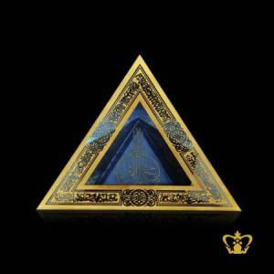 Pyramid-shaped-Golden-Arabic-word-BismillahIr-Rahman-Ir-Rahim-Ayat-Al-Kursi-Engraved-Crystal-Islamic-gift-Ramadan-Eid-occasions-Souvenir