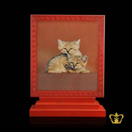 Handcrafted-Crystal-Frame-Trophy-With-Stand-On-3Tier-Base-Customized-Logo-Text