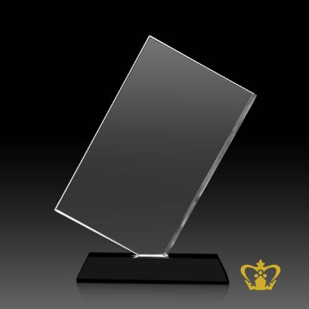 Personalized-crystal-slant-rectangular-plaque-with-black-base