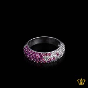 Delicate-chic-ring-inlaid-with-beautiful-pink-and-clear-crystal-diamonds-lovely-gift-for-her