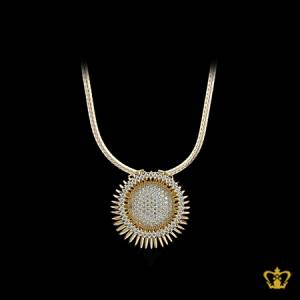 Glistening-sparkling-crystal-golden-sun-pendant-exquisite-gift-for-her
