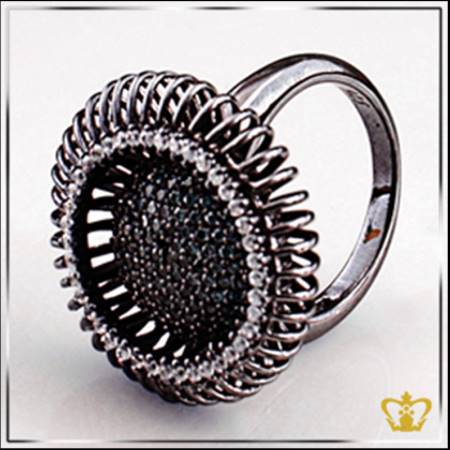 Designer-brown-crystal-ring-with-exquisite-design-lovely-gift-for-her