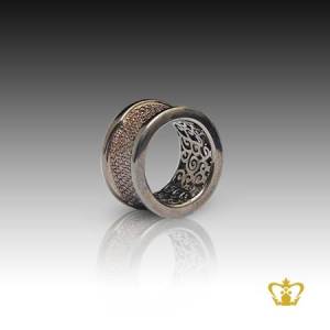 Chic-brown-designer-ring-inlaid-with-crystal-diamond-opulent-gift-for-her