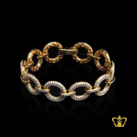 Gorgeous-circle-golden-bracelet-inlaid-with-crystal-diamonds-lovely-gift-for-her
