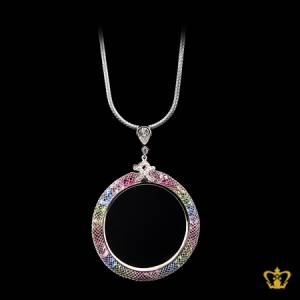 Exquisite-multi-color-crystal-round-pendant-elegant-gift-for-her