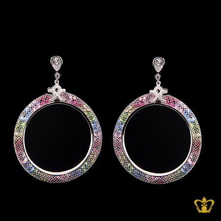 Exquisite-multi-color-crystal-round-earring-elegant-gift-for-her
