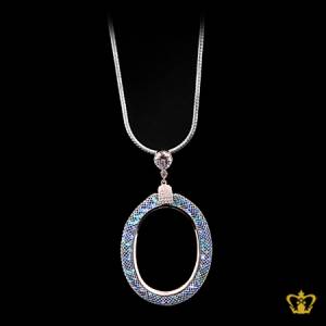 Exquisite-designer-pendant-with-blue-crystal-diamonds-lovely-gift-for-her