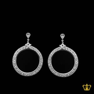 Designer-silver-round-earring-with-crystal-diamonds-elegant-gift-for-her